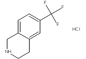 6-(Trifluoromethyl)-1,2,3,4-tetrahydroisoquinoline hydrochloride structure, CAS 215798-14-4