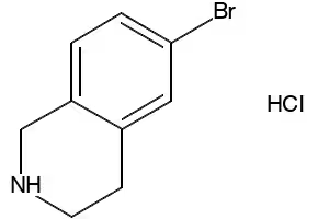 6-Bromo-1,2,3,4-tetrahydroisoquinoline hydrochloride structure, CAS 215798-19-9