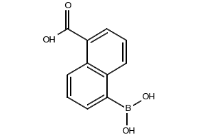 5-Borono-1-naphthalenecarboxylic acid structure, CAS 216060-11-6