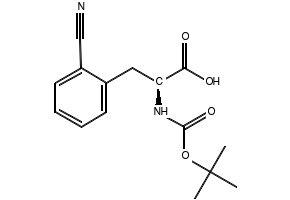 Boc-L-2-cyanophenylalanine structure, CAS 216312-53-7