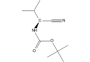 Boc-L-Val-nitrile structure, CAS 216319-90-3
