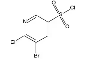 5-Bromo-6-chloropyridine-3-sulfonyl chloride structure, CAS 216394-05-7