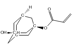 1,3-Adamantanediol monoacrylate structure, CAS 216581-76-9