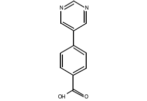 4-(Pyrimidin-5-yl)benzoic acid structure, CAS 216959-91-0