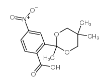 4-Nitro-2-(2,5,5-trimethyl-[1,3]dioxan-2-yl)benzoic acid structure, CAS 217197-04-1