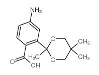 4-Amino-2-[2,5,5-trimethyl-[1,3]dioxan-2-yl]benzoic acid structure, CAS 217197-05-2