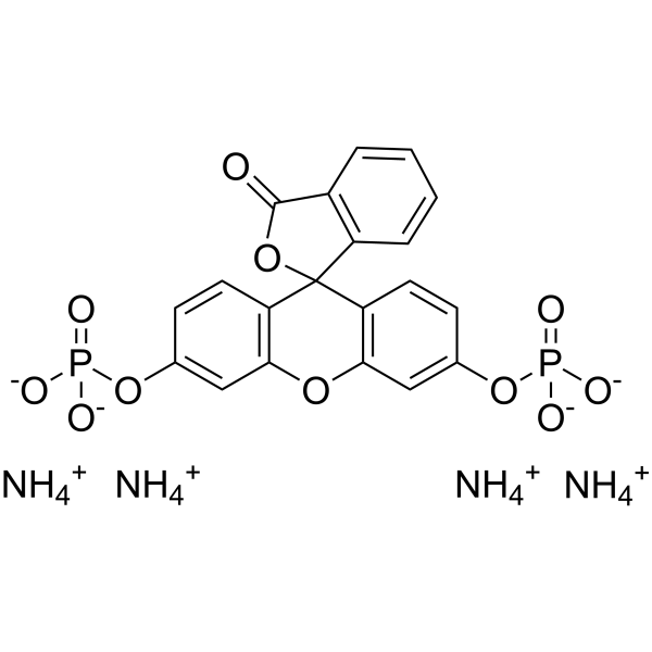 Fluorescein diphosphate tetraammonium salt structure, CAS 217305-49-2