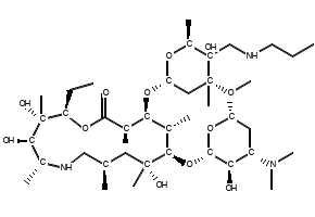 Tulathromycin A structure, CAS 217500-96-4
