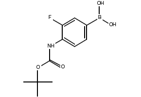 4-N-Boc-amino-3-fluorophenylboronic acid structure, CAS 218301-87-2