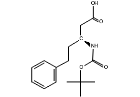 (S)-3-(Boc-amino)-5-phenylpentanoic acid structure, CAS 218608-84-5