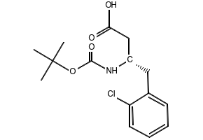 Boc-(S)-3-Amino-4-(2-chlorophenyl)butyric acid structure, CAS 218608-95-8