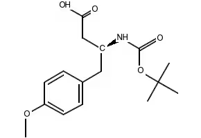 Boc-(S)-3-Amino-4-(4-fluorophenyl)butyric acid structure, CAS 218608-97-0