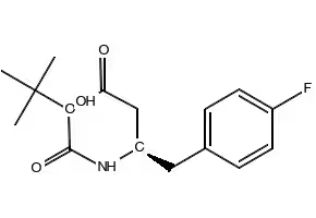 Boc-(R)-3-Amino-4-(4-fluorophenyl)butyric acid structure, CAS 218609-00-8