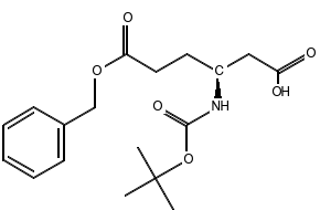 Boc-L-beta-homoglutamic acid 6-benzyl ester structure, CAS 218943-30-7