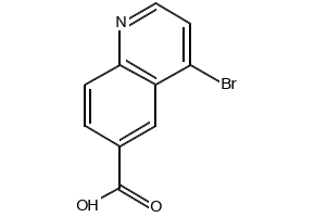 4-Bromoquinoline-6-carboxylic acid structure, CAS 219763-87-8
