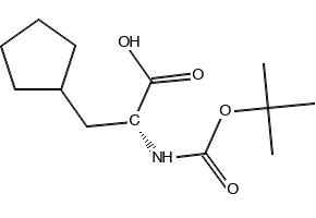 Boc-D-Cyclopentylalanine structure, CAS 219819-74-6