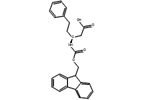 (S)-3-(Fmoc-amino)-5-phenylpentanoic acid structure, CAS 219967-74-5