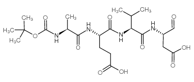 Boc-Ala-Glu-Val-Asp-aldehyde structure, CAS 220094-15-5