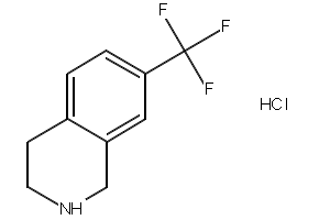 7-Trifluoromethyl-1,2,3,4-tetrahydroisoquinoline hydrochloride structure, CAS 220247-87-0