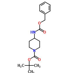 4-Benzyloxycarbonylamino-N-Boc-piperdine structure, CAS 220394-97-8