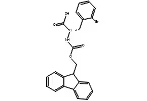 Fmoc-L-2-bromophenylalanine structure, CAS 220497-47-2