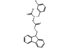 (S)-N-Fmoc-3-Bromophenylalanine structure, CAS 220497-48-3