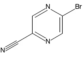 5-Bromopyrazine-2-carbonitrile structure, CAS 221295-04-1