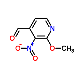 2-Methoxy-3-nitropyridine-4-carboxaldehyde structure, CAS 221349-76-4