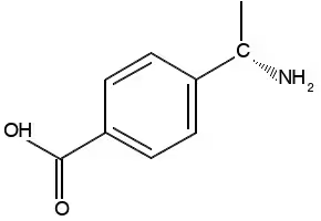 (S)-4-(1-Aminoethyl)benzoic acid structure, CAS 222714-33-2