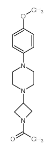 N-Acetyl-3-(4-(p-methoxyphenyl)piperazinyl)azetidine structure, CAS 223381-95-1