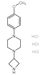 3-[4-(4-Methoxyphenyl)piperazinyl]azetidine trihydrochloride structure, CAS 223381-99-5