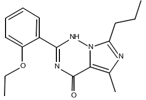 2-(2-Ethoxyphenyl)-5-methyl-7-propyl-3H-imidazo[5,1-f][1,2,4]triazin-4-one structure, CAS 224789-21-3