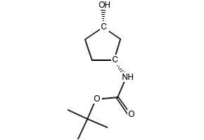 [(1R,3S)-3-Hydroxycyclopentyl]carbamic acid tert-butyl ester structure, CAS 225641-84-9