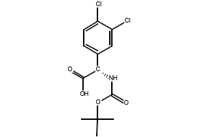 (S)-N-Boc-(2'-chlorophenyl)glycine structure, CAS 225918-60-5