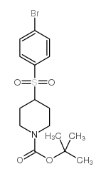 tert-Butyl 4-(4-bromo-benzenesulfonyl)piperidine-1-carboxylate structure, CAS 226398-62-5