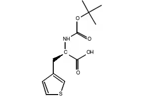 Boc-D-3-(3-Thienyl)alanine structure, CAS 226880-86-0