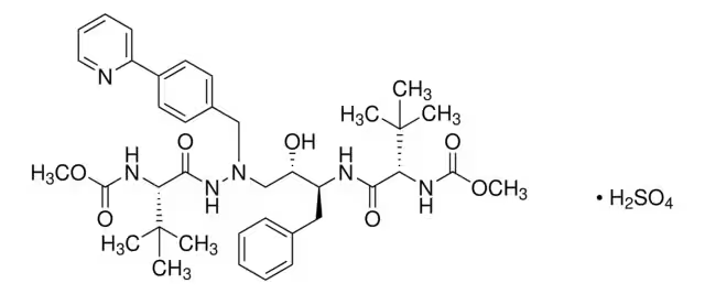 Atazanavir sulfate structure, CAS 229975-97-7