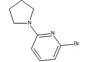 2-Bromo-6-pyrrolidin-1-ylpyridine structure, CAS 230618-41-4