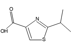 2-Isopropyl-1,3-thiazole-4-carboxylic acid structure, CAS 234445-61-5