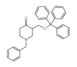 1-(Phenylmethyl)-3-[(triphenylmethoxy)methyl]-4-piperidinone structure, CAS 234757-27-8