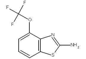 2-Amino-4-trifluoromethoxybenzothiazole structure, CAS 235101-36-7