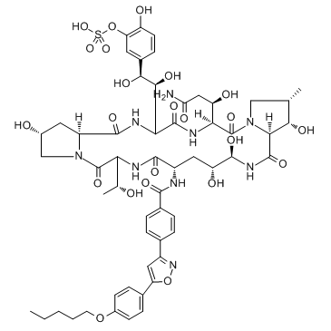 Micafungin structure, CAS 235114-32-6