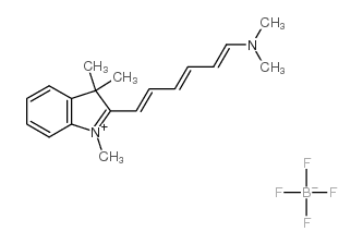 2-[(1E,3E,5E)-6-(Dimethylamino)hexa-1,3,5-trienyl]-1,3,3-trimethyl-3H-indolium tetrafluoroborate structure, CAS 235781-92-7