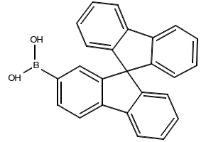 B-9,9'-Spirobi[9H-fluoren]-2'-yl-boronic acid structure, CAS 236389-21-2