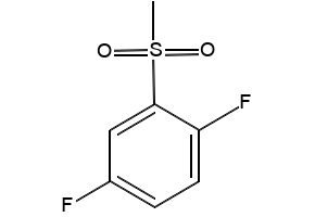 1,4-Difluoro-2-(methylsulfonyl)benzene structure, CAS 236739-03-0