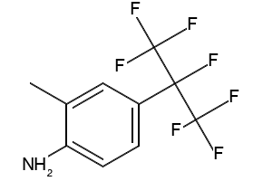 2-Methyl-4-heptafluoroisopropylaniline structure, CAS 238098-26-5