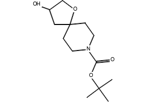 N-Boc-1-oxa-8-azaspiro[4.5]decan-3-ol structure, CAS 240401-09-6