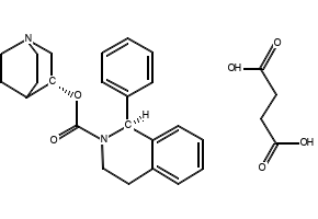 Solifenacin succinate structure, CAS 242478-38-2