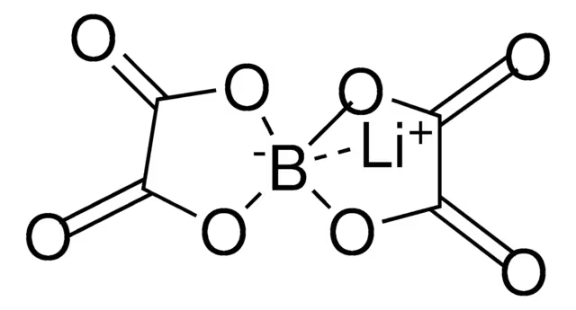Lithium bis(oxalate)borate structure, CAS 244761-29-3