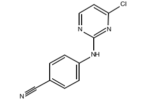 4-[(4-Chloro-2-pyrimidinyl)amino]benzonitrile structure, CAS 244768-32-9